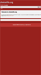 Mobile Screenshot of choicelife.org